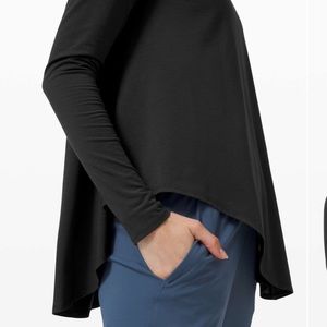 Lululemon Lifted Balance Black Ling Sleeve - Size 6